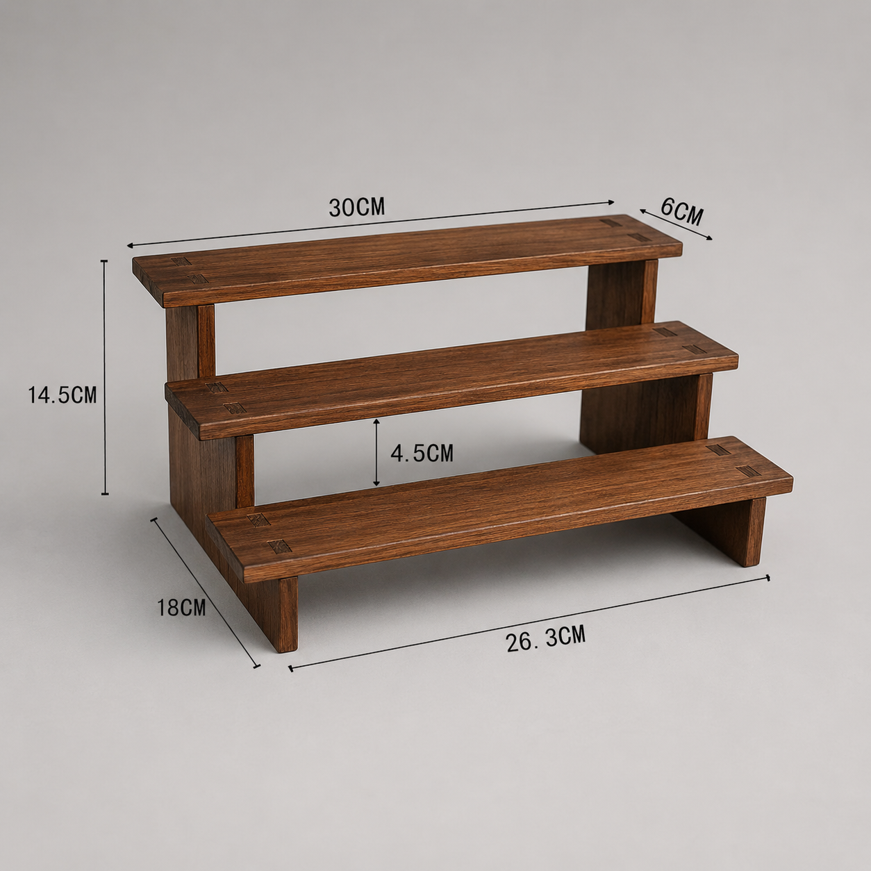 Expositor de Joyería de Madera Vintage