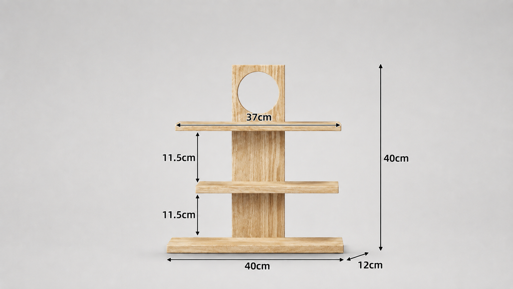 Organizador de Perfumes de Madera Maciza