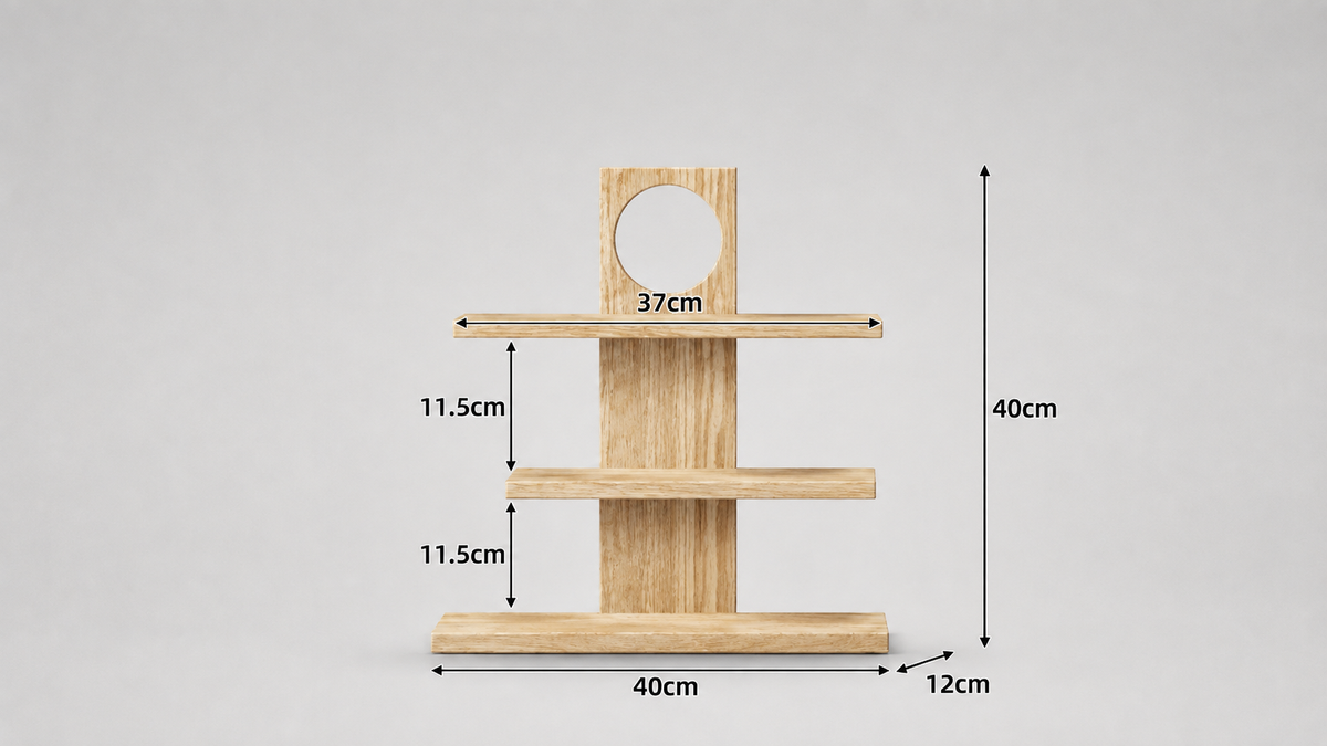 Organizador de Perfumes de Madera Maciza